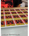 Cetak Stiker Resin Vinyl Standar A3+ Potong Putus atau Diecut
